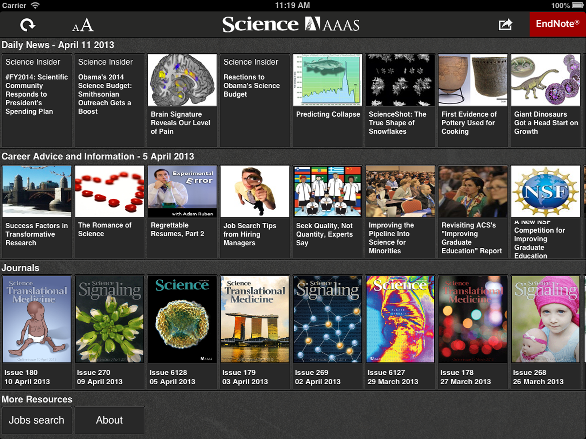 Apps from Science Magazine
